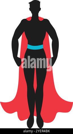Iconic Superhero Dad Vector Image for Illustrations and Graphics Stock Vector