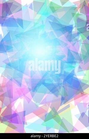 Colour composition of triangles Stock Photo - Alamy