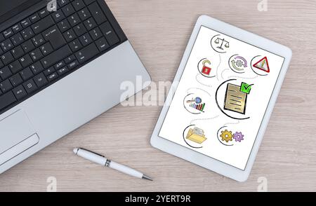 Validation concept shown on a digital tablet Stock Photo