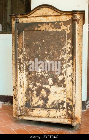 A pre-colonial safe at the Holy Ghost Catholic Church in Bagamoyo, Tanzania. Stock Photo