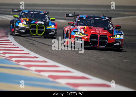 Sakhir, Bahrain. 1st Nov 2024. TEAM WRT No.31 - BMW M4 LMGT3, Darren Leung (GBR), Sean Gelael (IDN), Augusto Farfus (BRA) during P3. Ahmad Al Shehab/Alamy Live News. Stock Photo