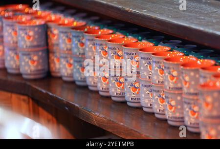 01 January 2025, Hamburg: Fire department vehicles drive past the