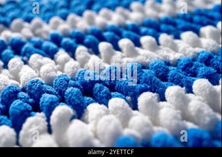 Fleece warm knitted background close-up. Stock Photo