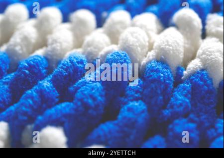 Fleece warm knitted background close-up. Stock Photo
