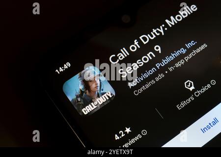 Rf Screens Example In this photo illustration, the Call of Duty logo is seen displayed on ...