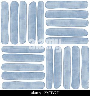 Seamless vector pattern watercolor imitation of checkered parquet tiles, fabric, scrapbook. Vector illustration Stock Vector