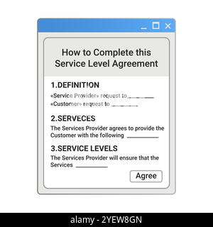 Blank document form for business contract. Retro application sample. Stock Vector