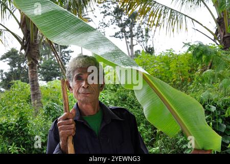 Indonesia. Sumba Island. Old Man Stock Photo