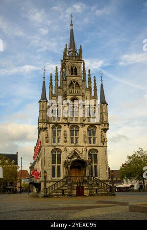 The Gouda Stadhuis,(Gouda Town Hall) at the Markt, Gouda, The Netherlands Stock Photo