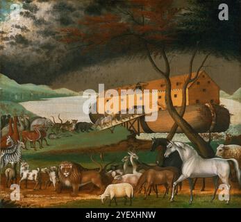 Noah's Ark 1846 Edward Hicks (American, 1780–1849) Stock Photo