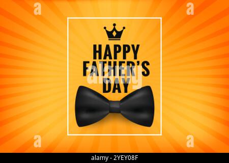 realistic happy father's day wishes card design Stock Vector Image ...