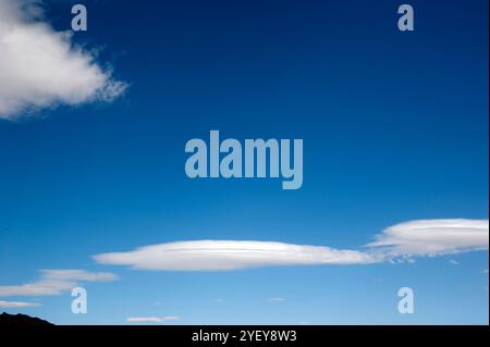 Palm Springs, lenticular, clouds, palm trees, nature, landscape, unusual, formations, cloud, California, USA, America, Stock Photo