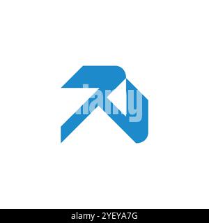letter n7 simple red arrow logo vector Stock Vector Image & Art - Alamy