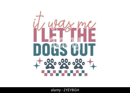 Retro Dog SVG Design Stock Vector