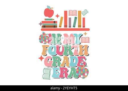 teacher Book Lever SVG Design Stock Vector