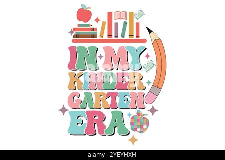 teacher Book Lever SVG Design Stock Vector