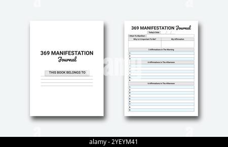 KDP Log Book Interior Vectors Stock Vector