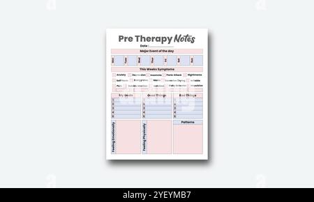 KDP Log Book Interior Vectors Stock Vector