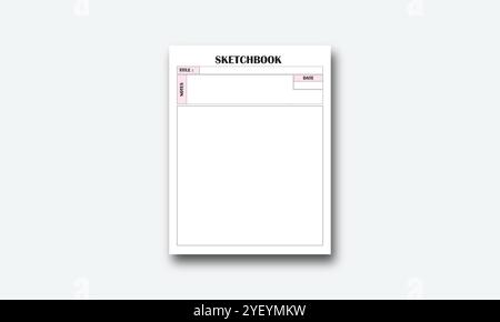 KDP Log Book Interior Vectors Stock Vector