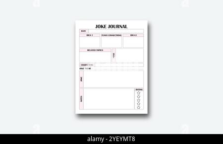 KDP Log Book Interior Vectors Stock Vector