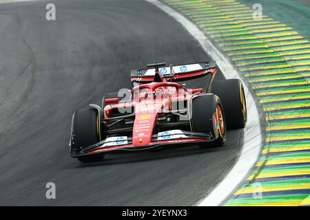 Interlagos, Brasilien. 01st Nov, 2024. November 1st, 2024, Autodromo Jose Carlos Pace, Interlagos, FORMULA 1 LENOVO GRANDE PREMIO DE SAO PAULO 2024, in the picture Charles Leclerc (MCO), Scuderia Ferrari HP/dpa/Alamy Live News Stock Photo