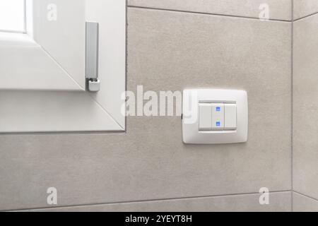 Electric roller shutter switch. Modern style Stock Photo - Alamy