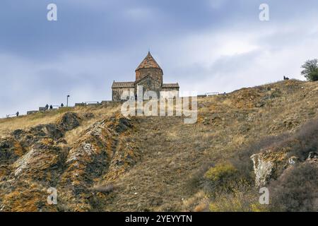 Sevanavank is a monastic complex located on a peninsula at the northwestern shore of Lake Sevan, Armenia, Asia Stock Photo