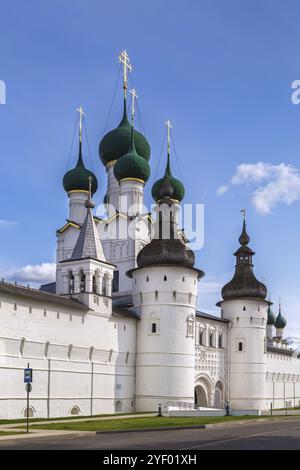 Gate Church of St. John the Evangelist in Rostov Kremlin, Russia, Europe Stock Photo