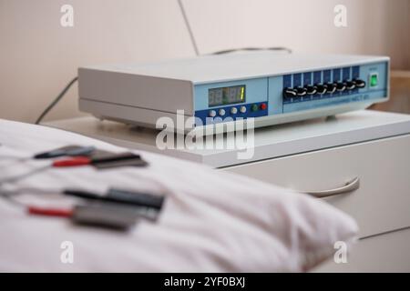 Medical Equipment for Physiotherapy Treatment and Monitoring. Stock Photo