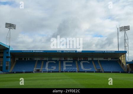 Gillingham, UK. 02nd Nov, 2024. A general view of MEMS Priestfield prior to the Emirates FA Cup First Round match Gillingham vs Blackpool at MEMS Priestfield Stadium, Gillingham, United Kingdom, 2nd November 2024 (Photo by Izzy Poles/News Images) in Gillingham, United Kingdom on 11/2/2024. (Photo by Izzy Poles/News Images/Sipa USA) Credit: Sipa USA/Alamy Live News Stock Photo