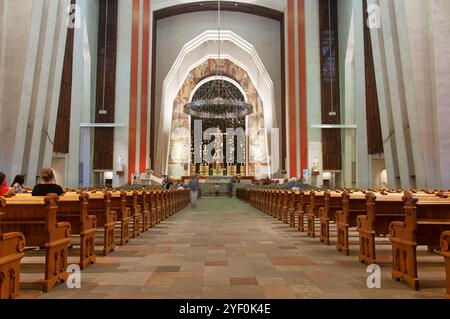 The historic interior of Saint Joseph's Oratory of Mount Royal in Montreal Canada. Stock Photo