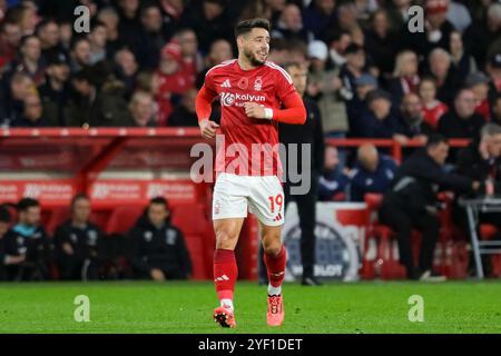 Nottingham, UK. 02nd Nov, 2024. City Ground Stadium NOTTINGHAM, ENGLAND - NOVEMBER 02: Álex Moreno of Nottingham Forest during the Premier League 2024/25 Matchweek 10 match between Nottingham Forest and West Ham United at The City Ground Stadium, on November 02, 2024 in Nottingham, England. (Paul Bonser/SPP) Credit: SPP Sport Press Photo. /Alamy Live News Stock Photo