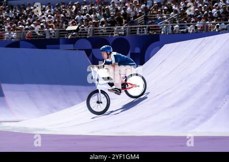 Rim Nakamura (JPN) competes in the Cycling BMX Freestyle Men's Park Final Stock Photo