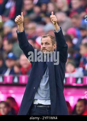 Bo Svensson , Union Berlin Trainer   in the match  FC BAYERN MUENCHEN - 1.FC UNION BERLIN   on Nov 2, 2024 in Munich, Germany. Season 2024/2025, 1.Bundesliga, FCB,, München, matchday 9, 9.Spieltag Photographer: Peter Schatz   - DFL REGULATIONS PROHIBIT ANY USE OF PHOTOGRAPHS as IMAGE SEQUENCES and/or QUASI-VIDEO - Stock Photo