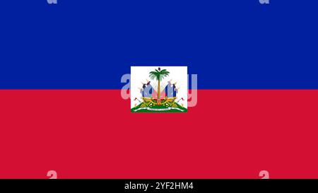 Flag of Haiti, 16:9 Format, Haiti Flag, Vector Images Stock Vector