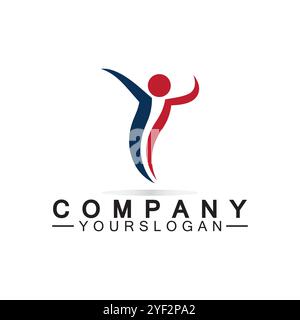 Success People Logo Vector  Design Template Stock Vector