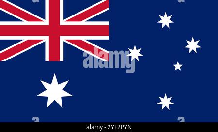 Flag of Heard Island and McDonald Islands, 16:9 Format, Heard Island and McDonald Islands Flag, Vector Images Stock Vector
