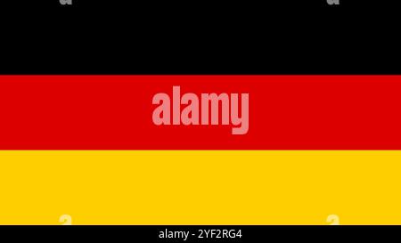 Flag of Germany, 16:9 Format, Germany Flag, Vector Images Stock Vector