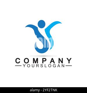 Success People Logo Vector  Design Template Stock Vector