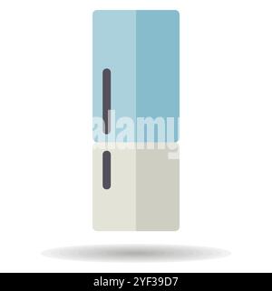 Refrigerator vector icon. Electric kitchen appliance. Graph symbol for cooking web site design, logo, app, UI Stock Vector