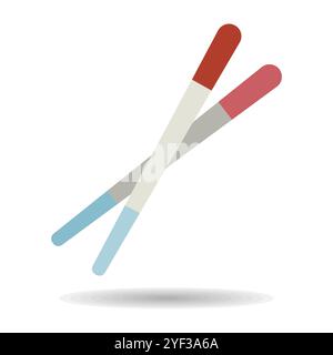 Chinese chopsticks, chop sticks vector icon. Kitchen appliance. Graph symbol for cooking web site design, logo, app, UI Stock Vector