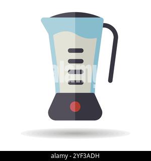 Electric blender vector icon. Kitchen appliance. Graph symbol for cooking web site design, logo, app, UI Stock Vector
