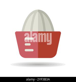 Lemon squeezer vector icon. Kitchen appliance. Graph symbol for cooking web site design, logo, app, UI Stock Vector