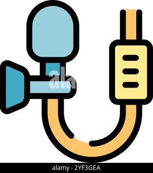 Medical endoscope with camera exploring human body, healthcare and medical examination concept Stock Vector