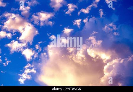 Blue and white cloudy sky Stock Photo