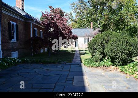 Chatham Manor is a Georgian-style mansion home completed in 1771. Stock Photo