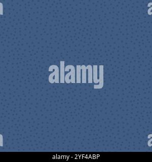 Abstract dots textured seamless pattern. Dark blue endless background. Vector hand drawn surface pattern design. Stock Vector