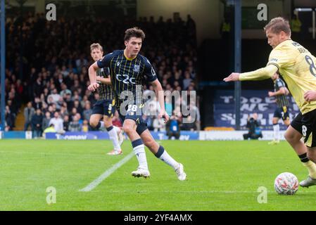 Oliver Coker playing for Southend Utd against Charlton Athletic in the FA Cup first round at Roots Hall, Southend on Sea, Essex, UK Stock Photo