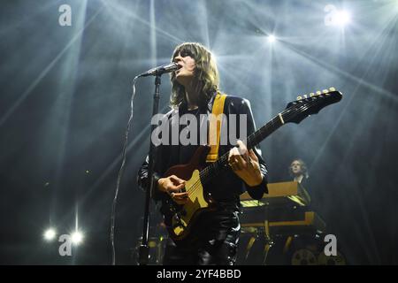 UK. 02nd Nov, 2024. LONDON, ENGLAND - NOVEMBER 02: Tom Ogden of ‘Blossoms' performing at Eventim Apollo on November 02, 2024 in London, England.CAP/MAR © MAR/Capital Pictures Credit: Capital Pictures/Alamy Live News Stock Photo