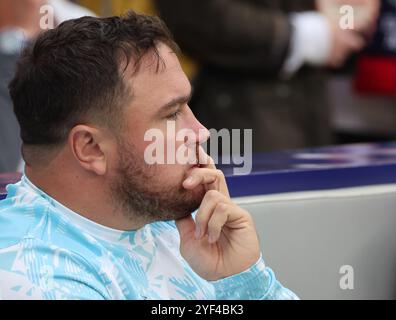 London, UK. 02nd Nov, 2024. Jamie George of England during Autumn Nations Series International Rugby between England against New Zealand at Allianz stadium, Twickenham, London on 02nd November, 2024 Credit: Action Foto Sport/Alamy Live News Stock Photo